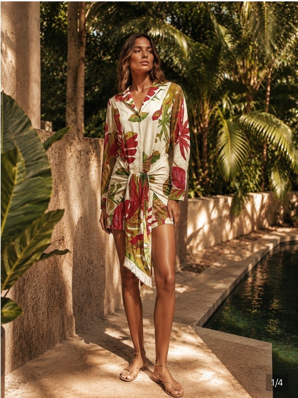 NWT Farm Rio White Spring Floral Dress